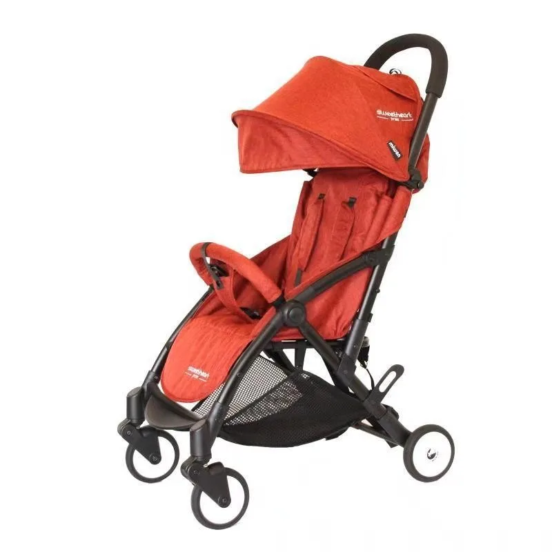 Kinderwagen Kan Zitten En Liggen Licht Opvouwbare Eenvoudige Trekstang Baby Paraplu Kar Draagbare Kinderen Trolley