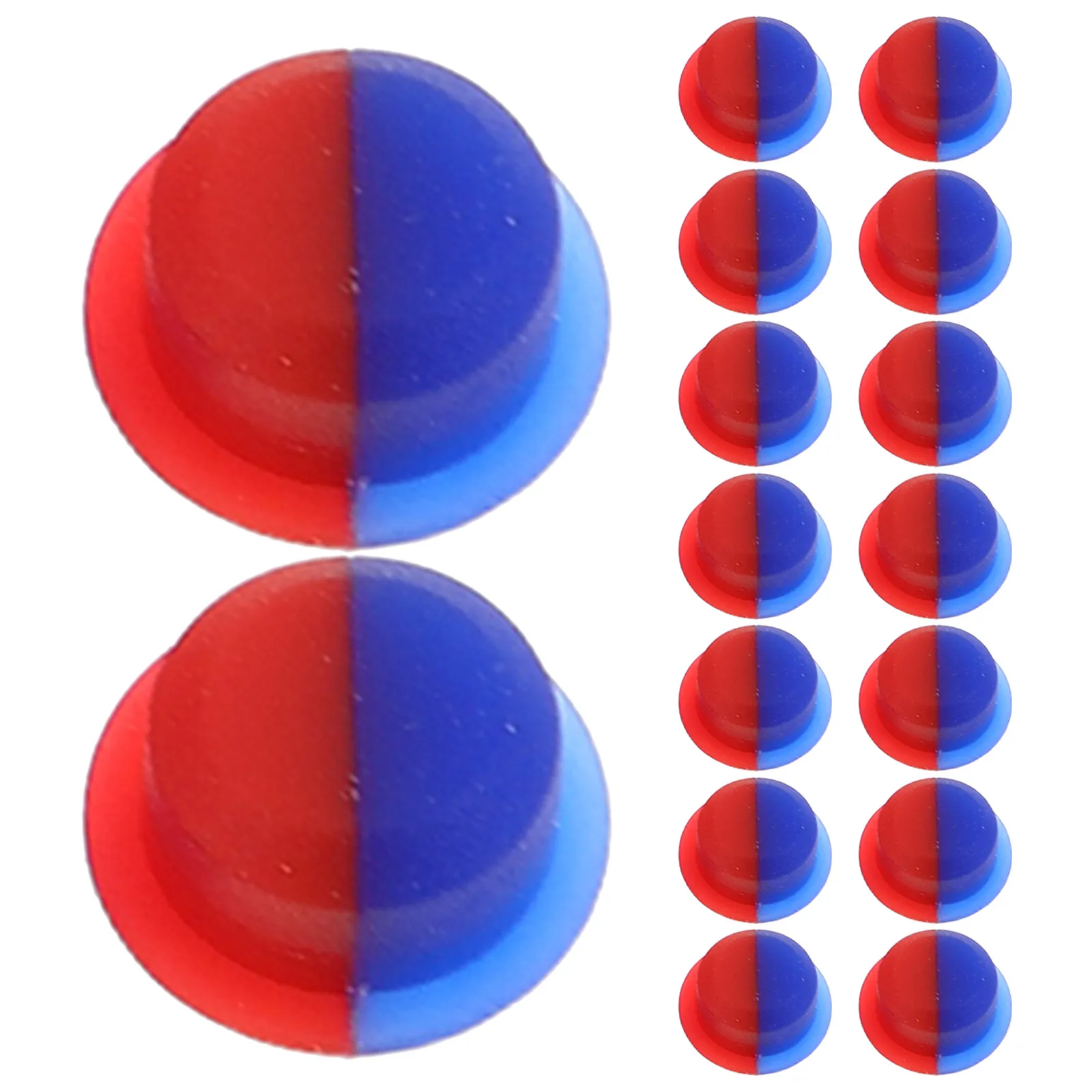 20Pcs Hot Cold Faucet Index Buttons Red Blue Tap Insert Markers for 6.7mm Faucet Holes Kitchen Sink Bathroom Water Temperature