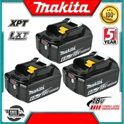 Original Makita BL1860 BL1850B BL1850 BL1840 BL1830 screwdriver battery & charger 18v Replacement Power Tool Batteries.