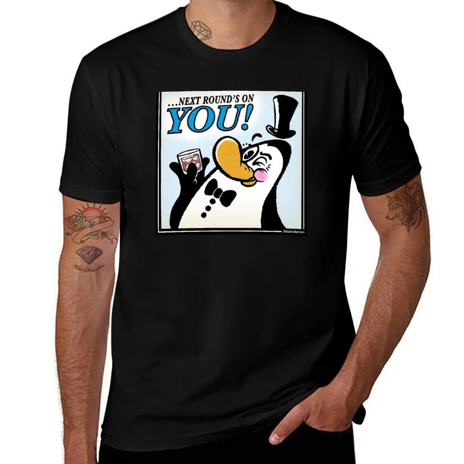 

BOOZY PENGUIN T-Shirt t shirts with prints printed t shirts for man T-Shirt