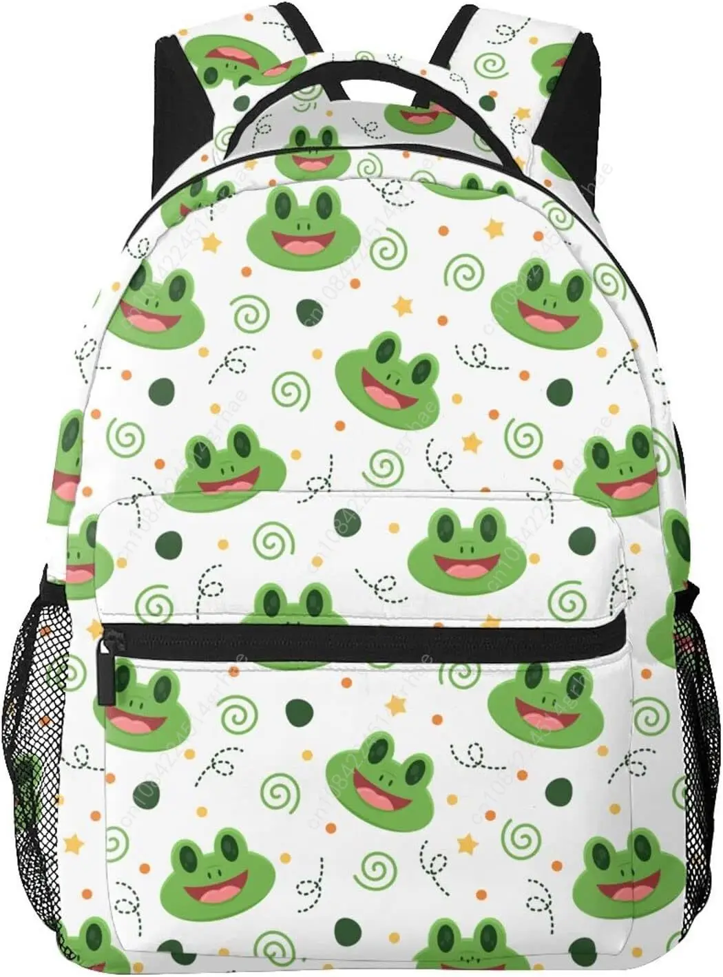 Cute Frog Print Backpack Large Capacity Laptop Bags Waterproof Lightweight Frog Accessories for Work Travel Bag Frogs Stuff