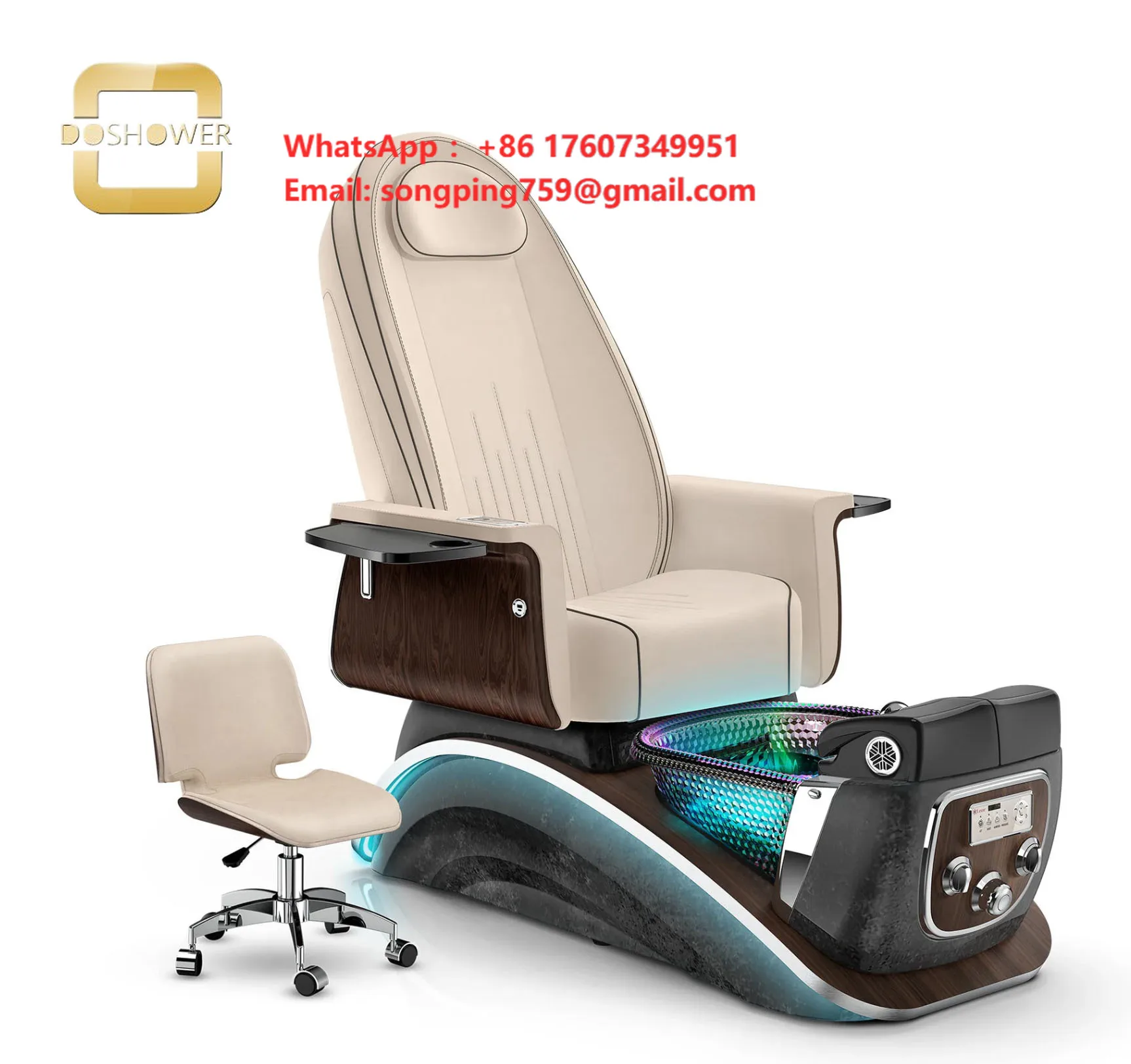 Pedicure Chair Seat Covers Manufacturer for Auto Fill Chair Massage Spa Pedicure Supplier