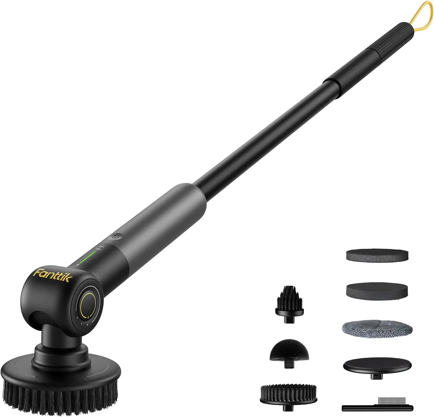 

Электрический скруббер Flip G9 Pro, двигатель VoltiPulse, двухскоростной очиститель с 6 насадками, регулируемым углом и выдвижным ха