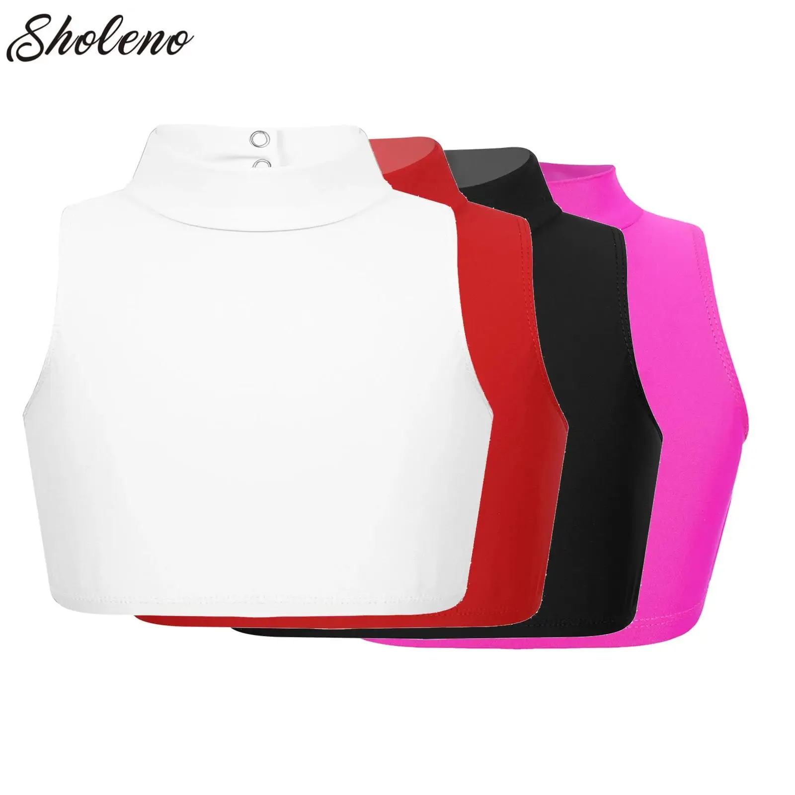 

Kids Criss Cross Tank Tops Metallic Sleeveless Dance Crop Top Girls Ballet Dance Workout Gymnastics Tank Tops Yoga Activewear