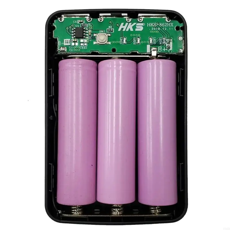 2025 nuevas cajas bancos alimentación bricolaje 3x18650 Batería cargador rápido Cajas exteriores Cierras plástico