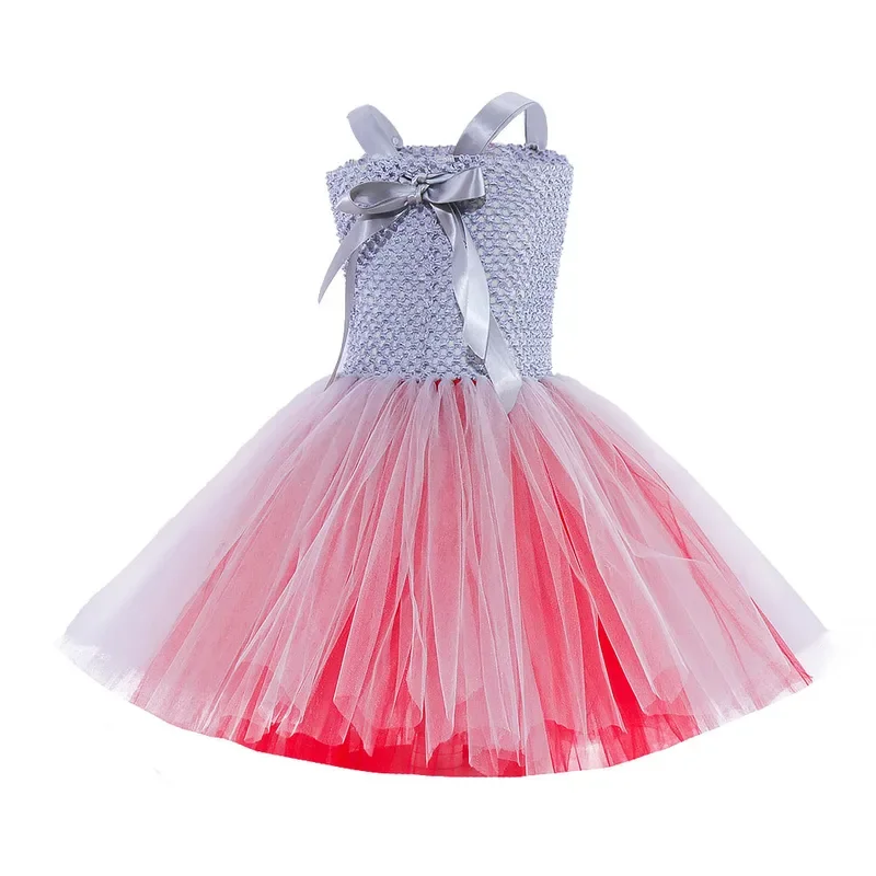 RT01 Grijze Clown Tutu Jurk voor Meisjes Carnaval Meisje Joker Cosplay Tule Outfit Kinderen Party Enge Kleding Halloween Kostuum * Jk2