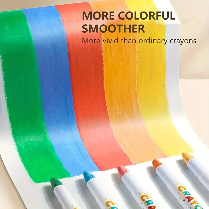 Crayones de Gel de Colores Pastel Multiculturales, Lavables, de 12/24/36/48 Colores, Crayones de Gel de Colores Pastel, Fáciles de Agarrar, Regalo para Colorear