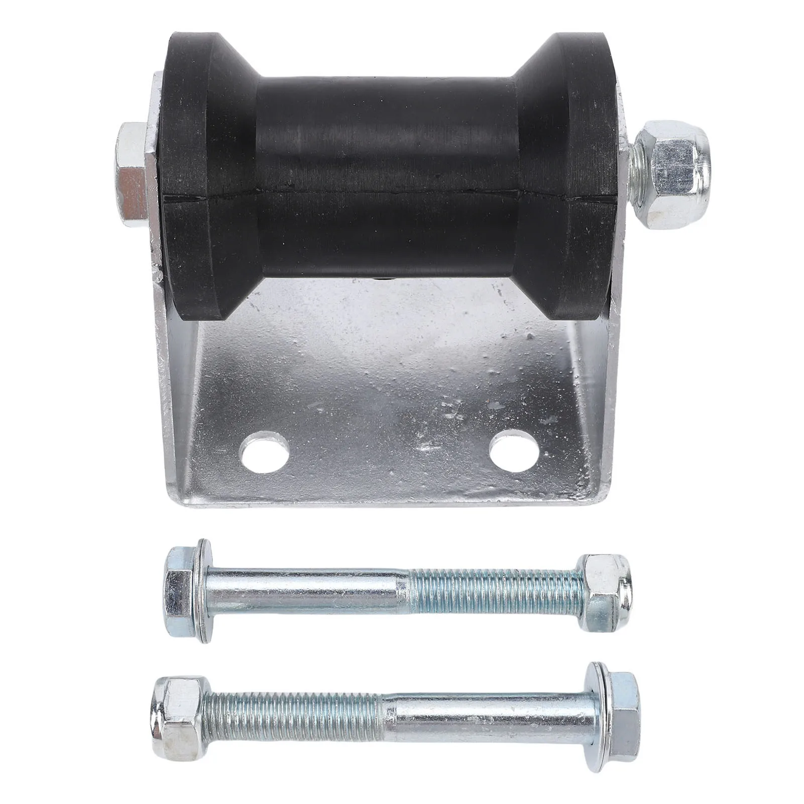 4 Inch Boat Trailer Roller with Panel Bracket Rubber Keel Roller Assembly Kit for Boat Yachts Ships Boat Trailer Keel Roller