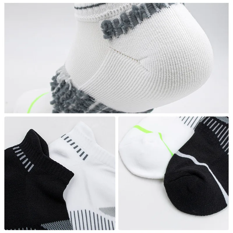 Classic Crew White Men's Socks Unisex Sports Anti-slip Breathable for Running Basketball Outdoor Activities 6/12 Pairs per Order view 6