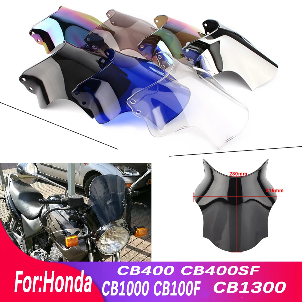 Windshield For XJR1300 XJR1200 XJR400 CB400 CB600 SV650 SV1000 Double Bubble WindScreen Motorcycle Accessories Fairing Deflector