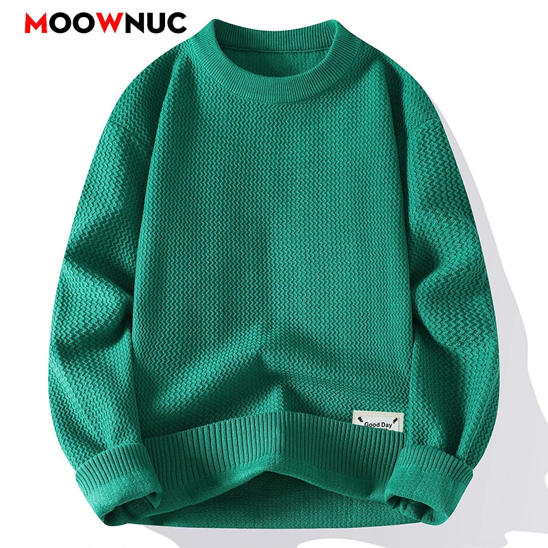 

Fashion Pullovers Men's Clothing Sweater For Men Autumn Men's Sweat-shirt Knit Casual Hombre Warm Solid Spring Male Streetwear