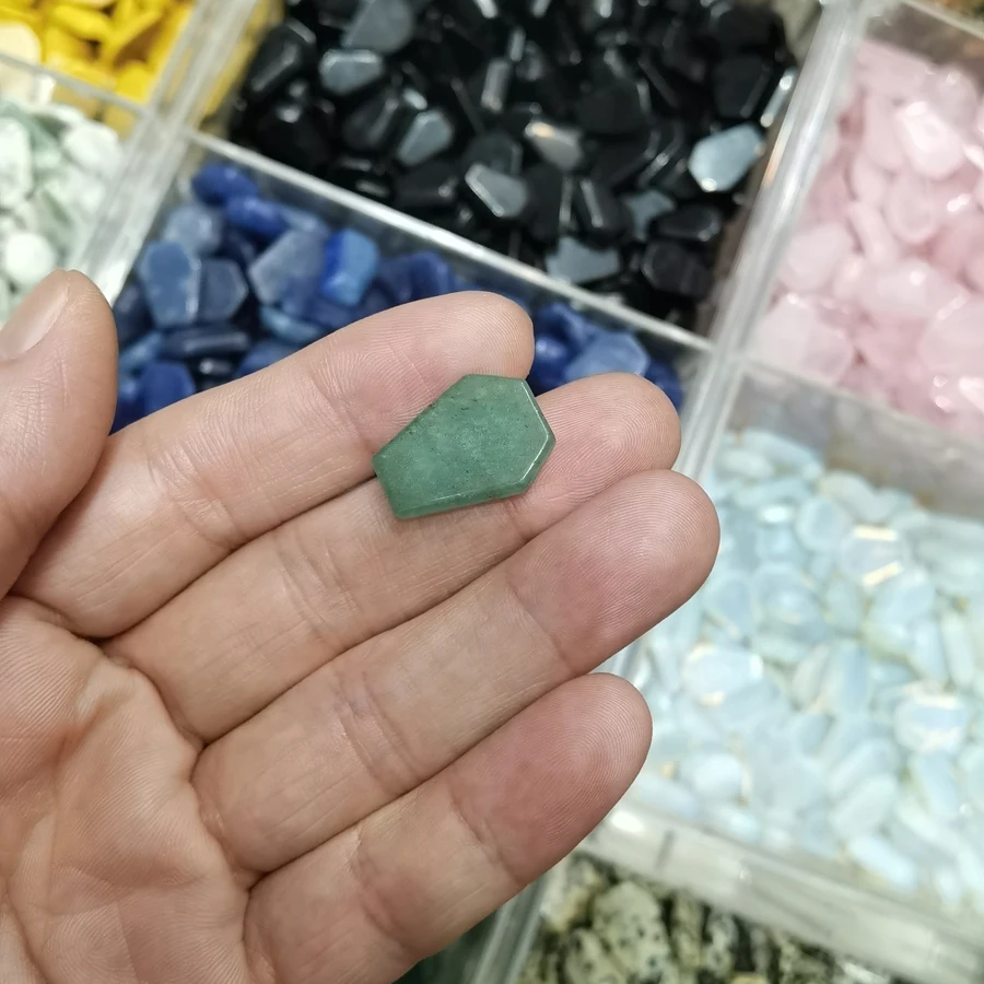 20mm Natural Agate Stone Mineral Crystal Quartz Coffin Board Rock Chakra Reiki Energy Healing Room Home Decor Decoration Maison view 6