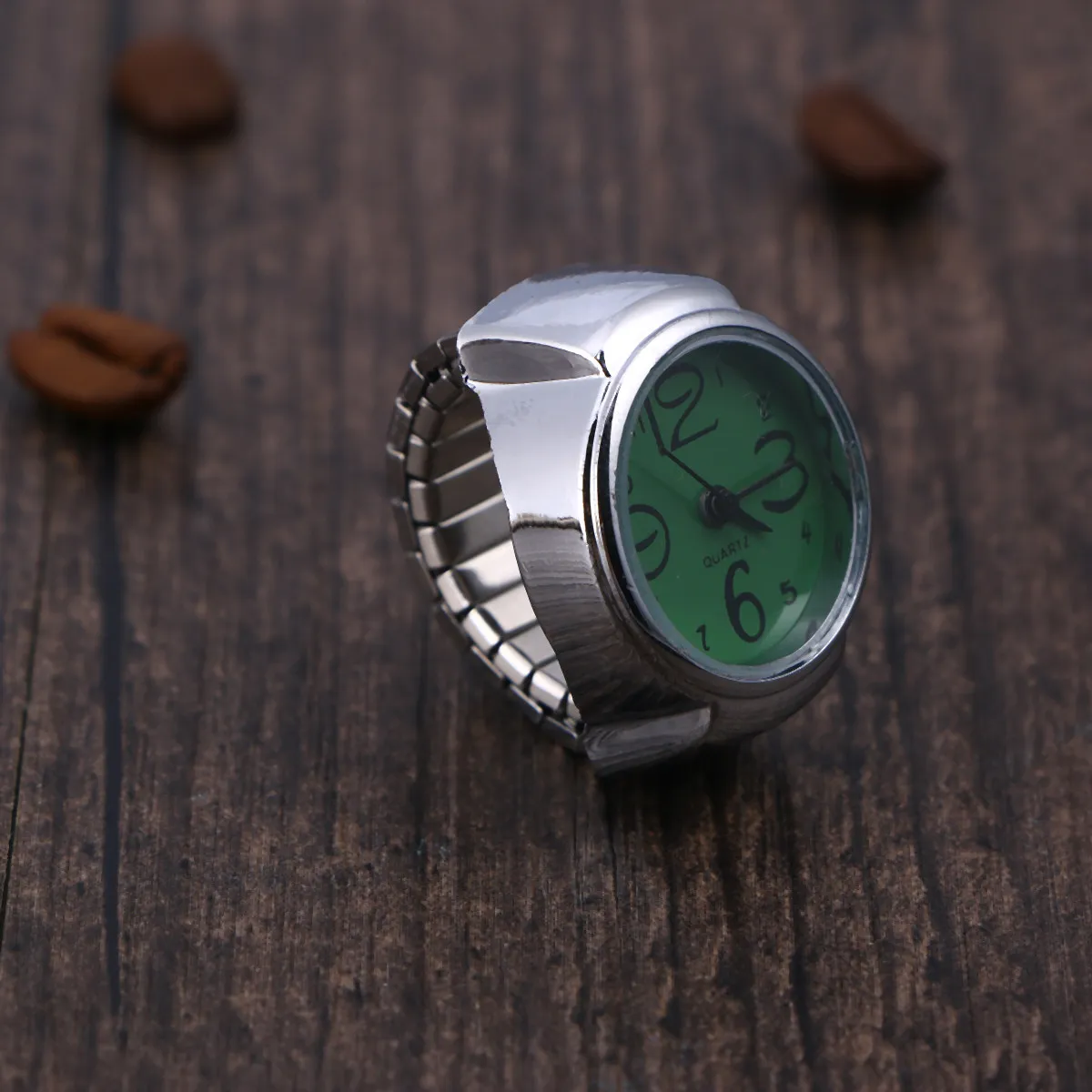 

Унисекс-часы-кольцо из нержавеющей стали с кварцевым механизмом, эластичным ремешком, минималистичным дизайном для повседневной носки, вечеринок, свиданий, в подарок