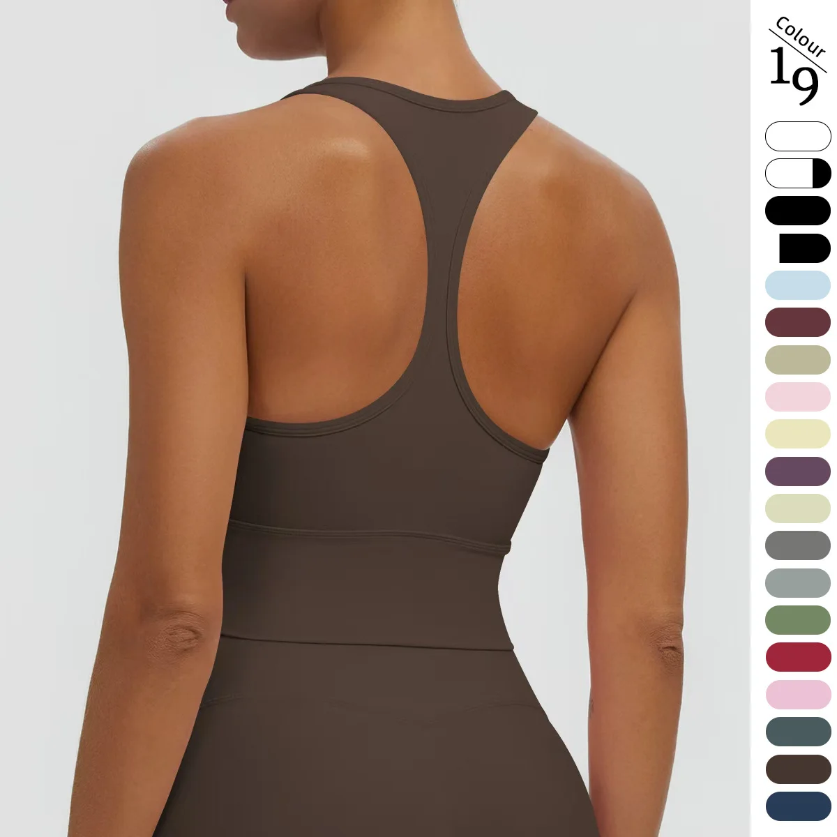 Rooftrellen Women Fitness Yoga Sports Top Sexy Backless I-shaped Vest Solid Color Summer Workout Gym Clothing Yoga Vest