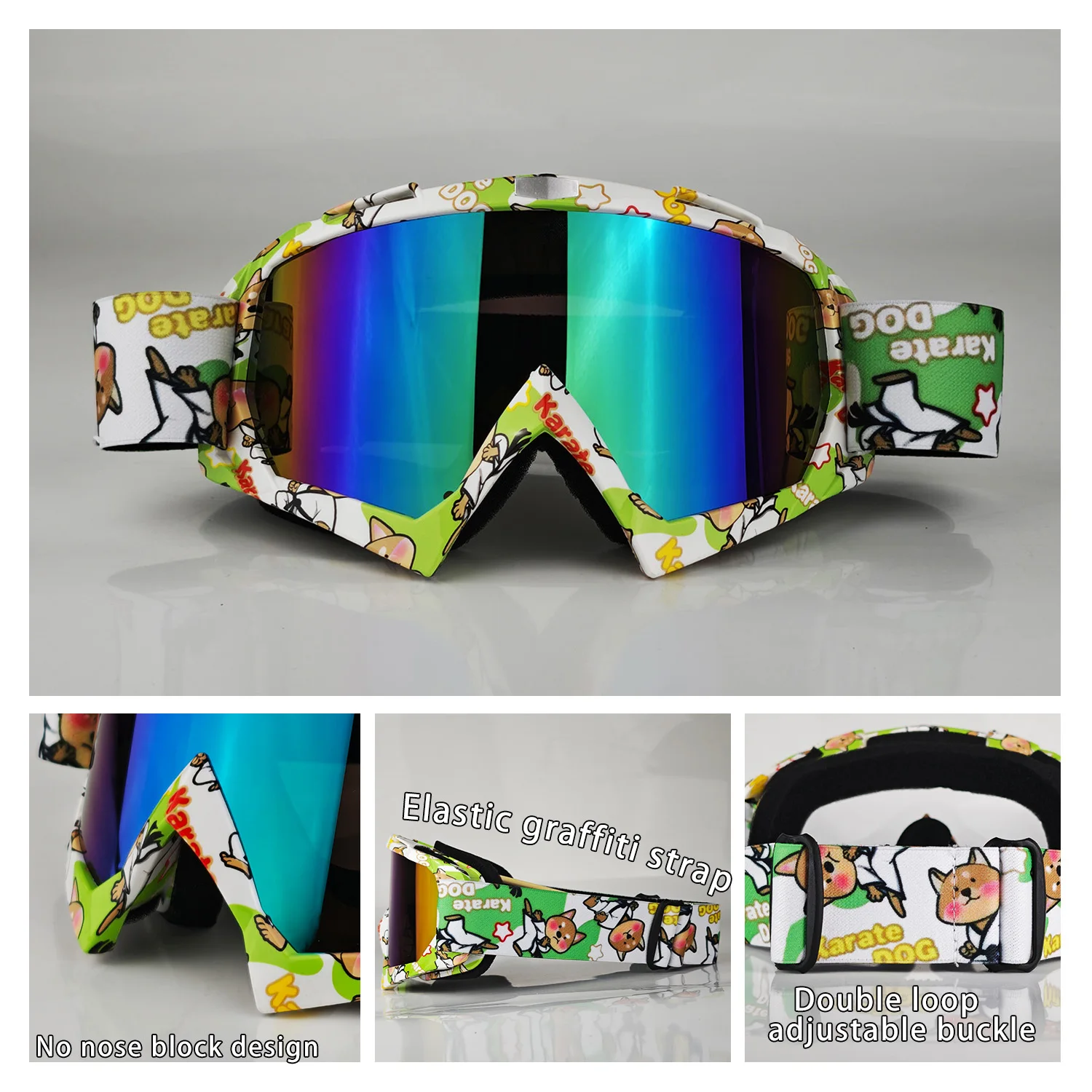 Kacamata Motocross Kacamata Hitam Sepeda Motor Pria Masker MTB ATV Perlindungan Tahan Angin Kacamata Off-Road Balap Bersepeda Ski