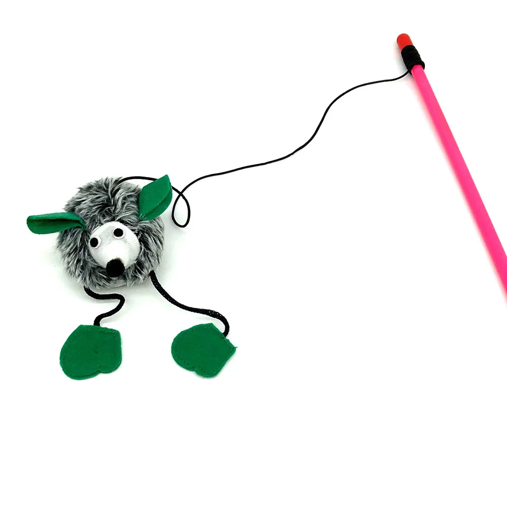 

Funny Interactive Training For Cats Energetic Play Entertaining Gift Wand Teaser Stick For Cat Training Stick Cat Teaser Wand