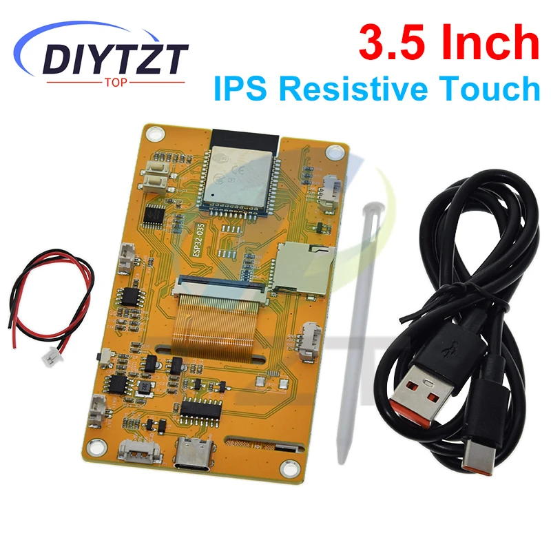TZT ESP32 3.5 Inch LCD TFT Development board ESP32 LVGL WIFI&Bluetooth Display Module 240*320 Smart Display Screen With Touch