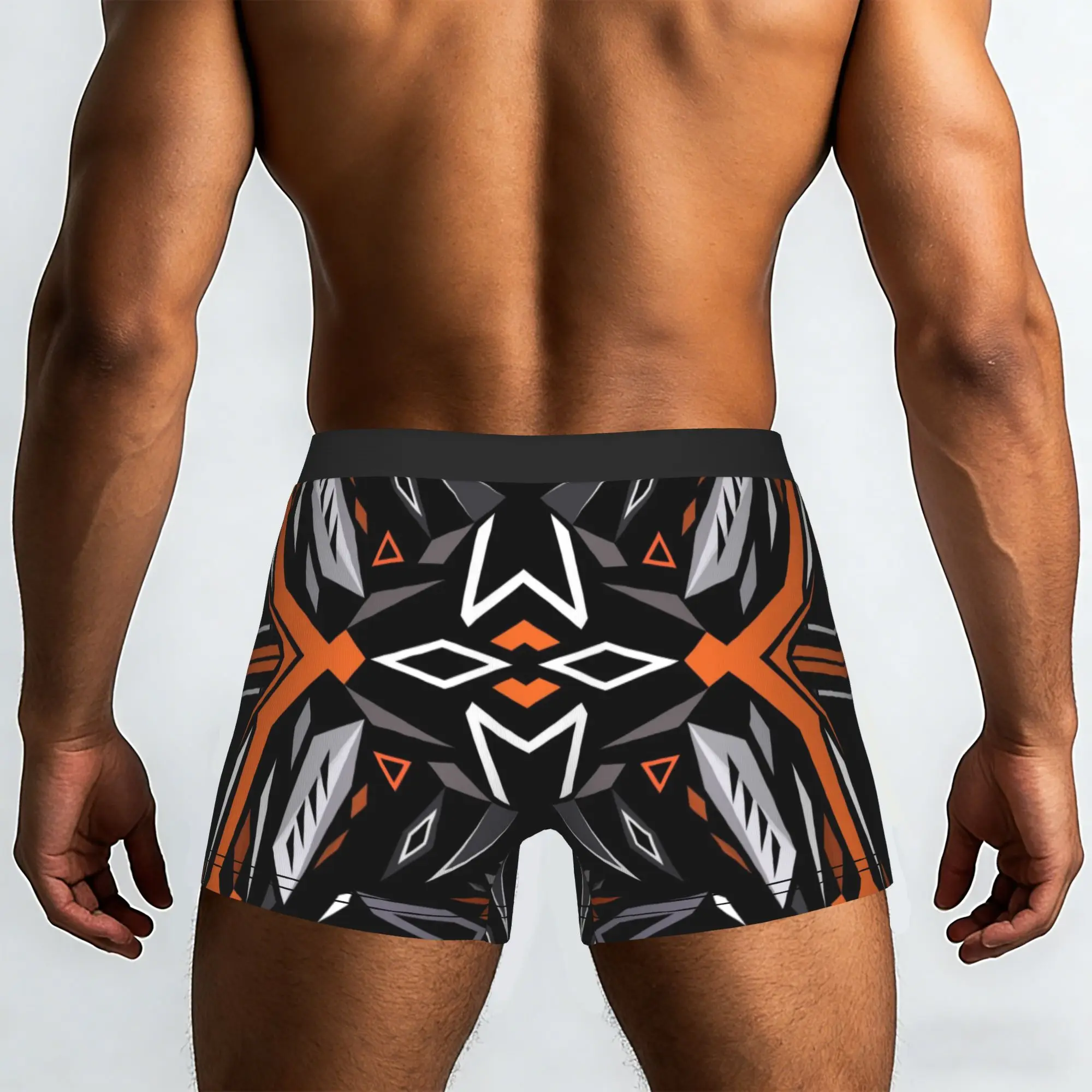 Tribal Geometric Ornament Pattern  Underpants Homme Panties Man Underwear Ventilate Shorts Boxer Briefs