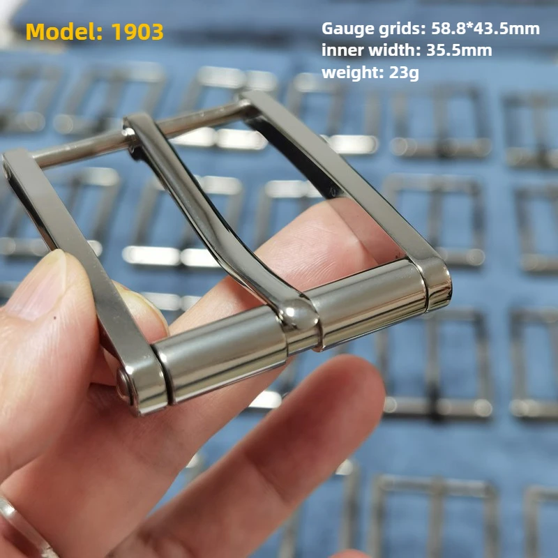 3 سنتيمتر التيتانيوم النقي دبوس مشبك حزام رئيس مشبك للرجال-التيتانيوم معدن مقاومة للصدأ دائم موضة ضوء الراحة مشبك حزام #5