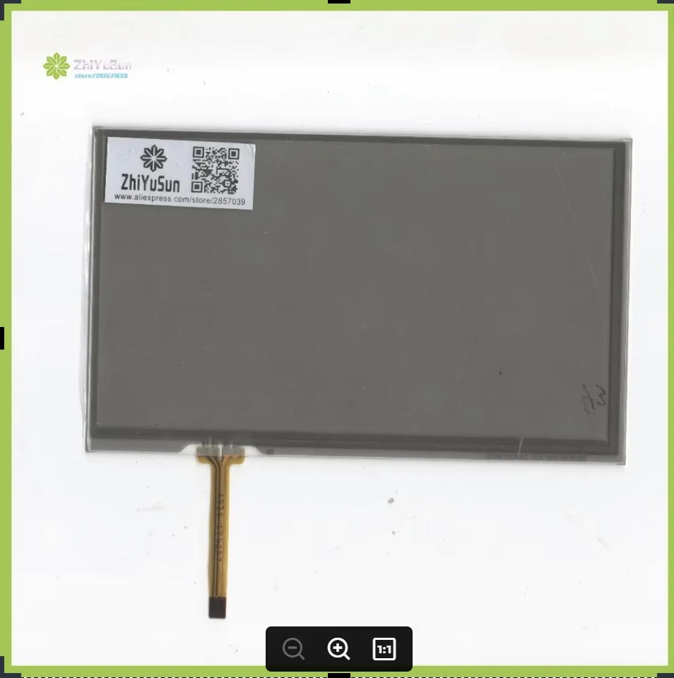 

ZhiYuSun 4934 Anti reflec165*100 7Inch 165mm*100mm 4Wire Resistive TouchScreen Panel Digitizer glass 165*100 this is compatible