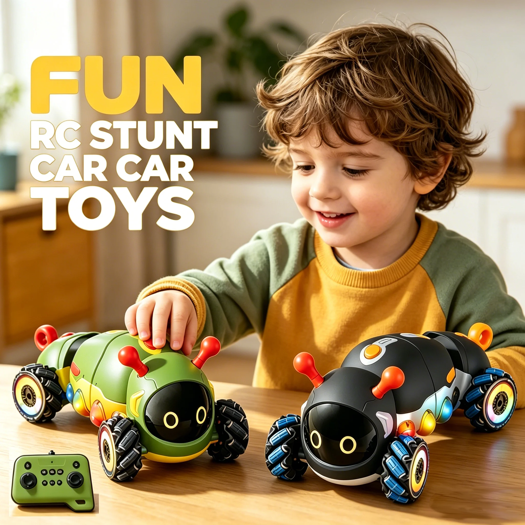 

4WD Remote Controlled Stunt Car Stunt Car with Spray Function Educational Remote-Controlled Off-Road Toy Car Gifts For Children