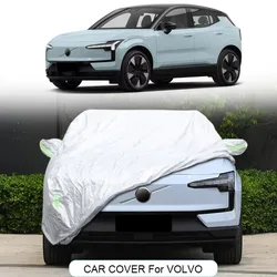 볼보 XC40,C40,EX30,XC60,XC90 용 자동차 커버 자동 방진 방지 비 눈 방수 자동차 커버 옥스포드 의류