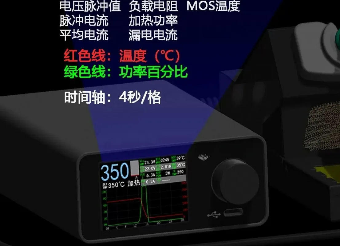 X7uvAY TC22 Smart Soldering Station with Color Screen Support C210 C245 C115