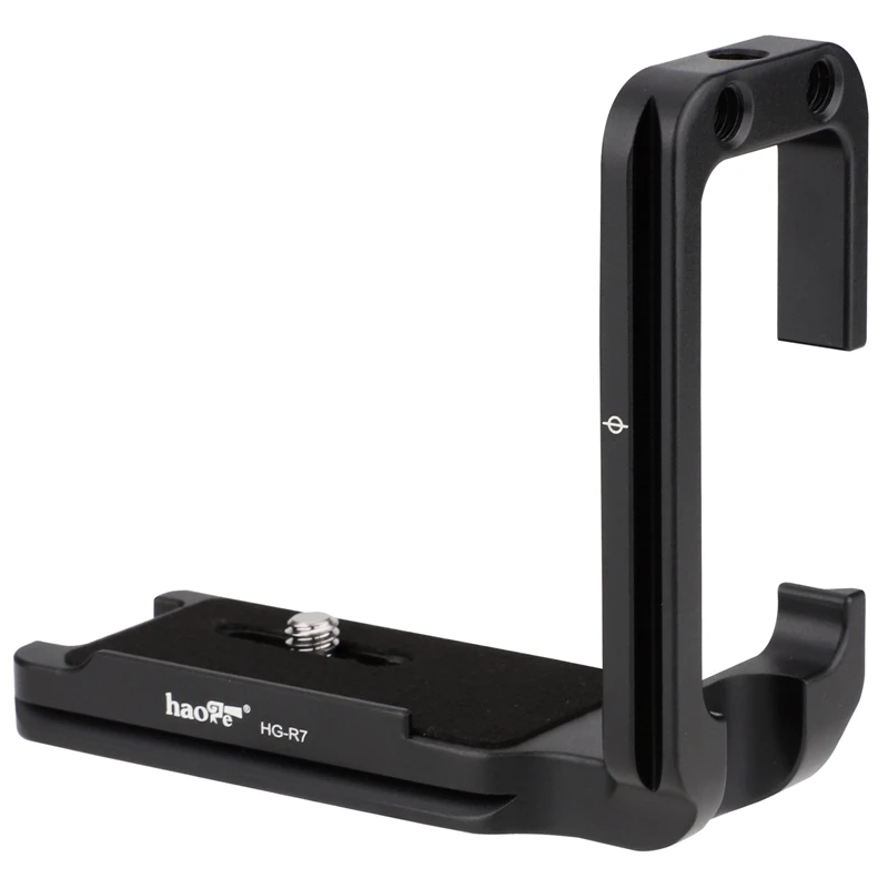 Haoge-Soporte HG-R7 L para cámara Canon EOS R7, placa de liberación rápida, estilo Arca, compatible