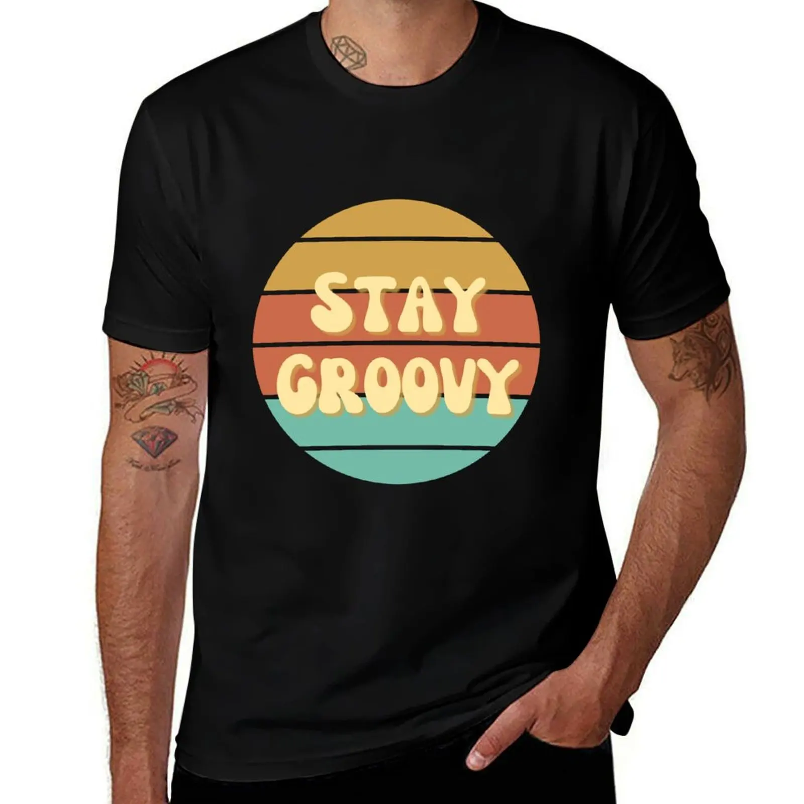 

Groovy shirts shirt for t for t funny cotton man graphic Stay percent man 100 T-Shirt