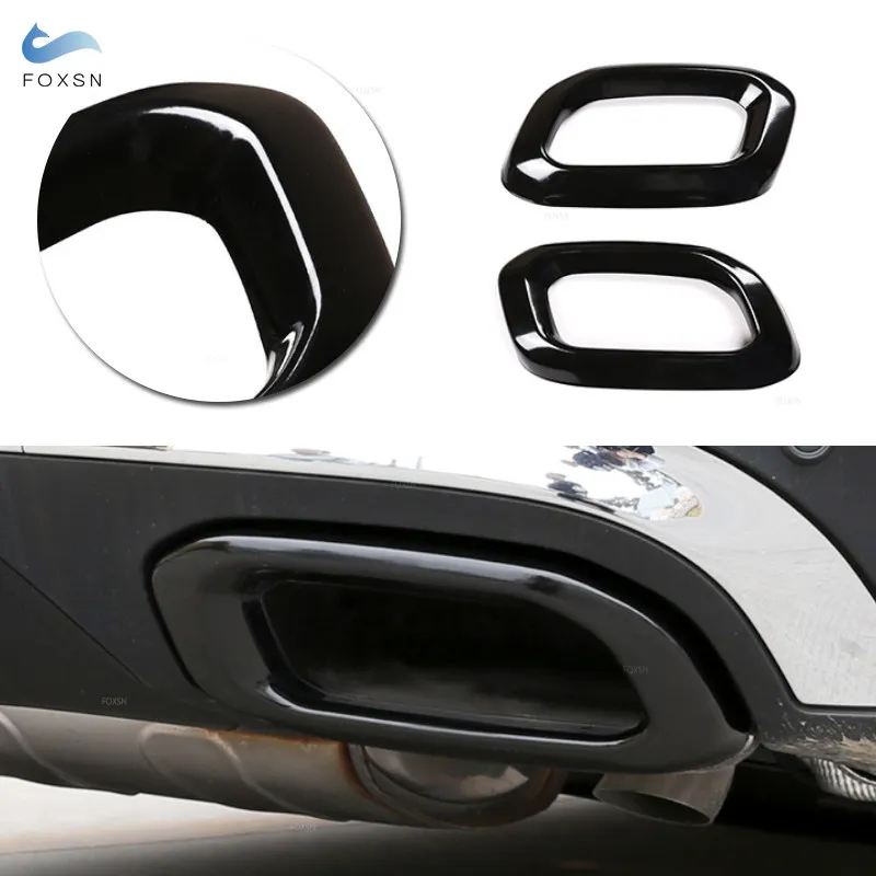 Für Mercedes Benz GLE 350 450 GLC GLS W167 X253 X167 2020 glänzend schwarz hinten Auspuff Endrohr Schalldämpfer Endrohr Dekoration Abdeckung