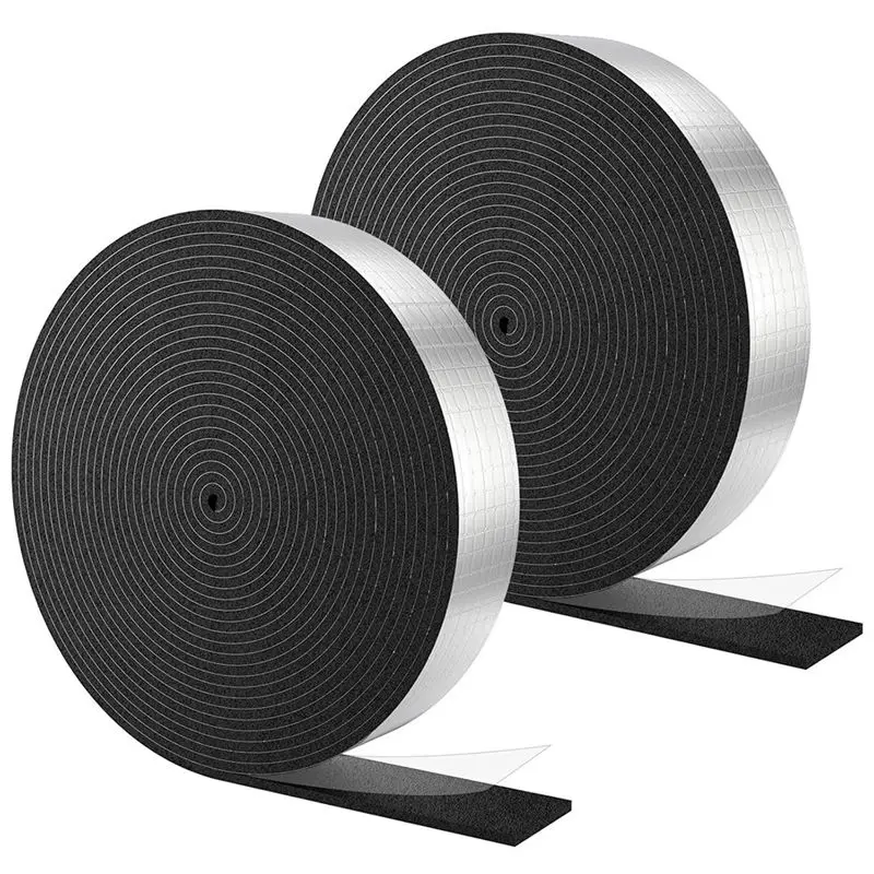 AEE2-Pipe Wrap Insulation, Aluminum Foil Facing Pipe Wrap Insulation Tape For Outdoor Hot Water Pipe Freezing In Winter