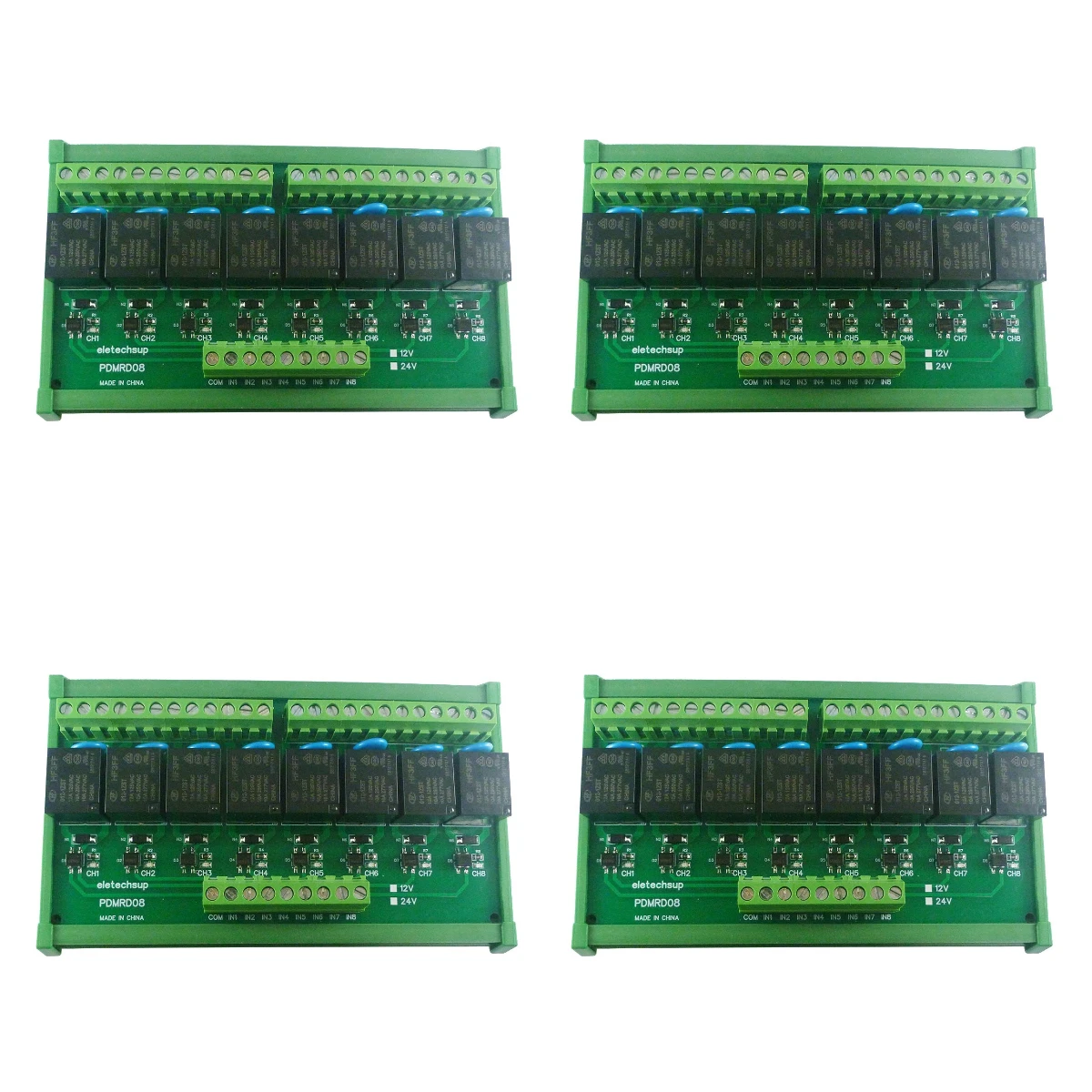12V/24V 1-8CH NPN/PNP 30mA to 10A RS485 Digital IO Signal  Amplifier Relay PLC
