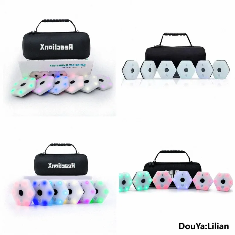 Basketball Training Reaction Lamp Football Taekwondo Tennis Speed Sensing Agile Lamp Badminton Training Equipment 6 Lights+App