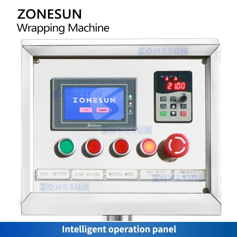 ZONESUN آلة تغليف السيلوفان الأوتوماتيكية آلة تغليف التشيلو معدات التغليف ZS-TD650