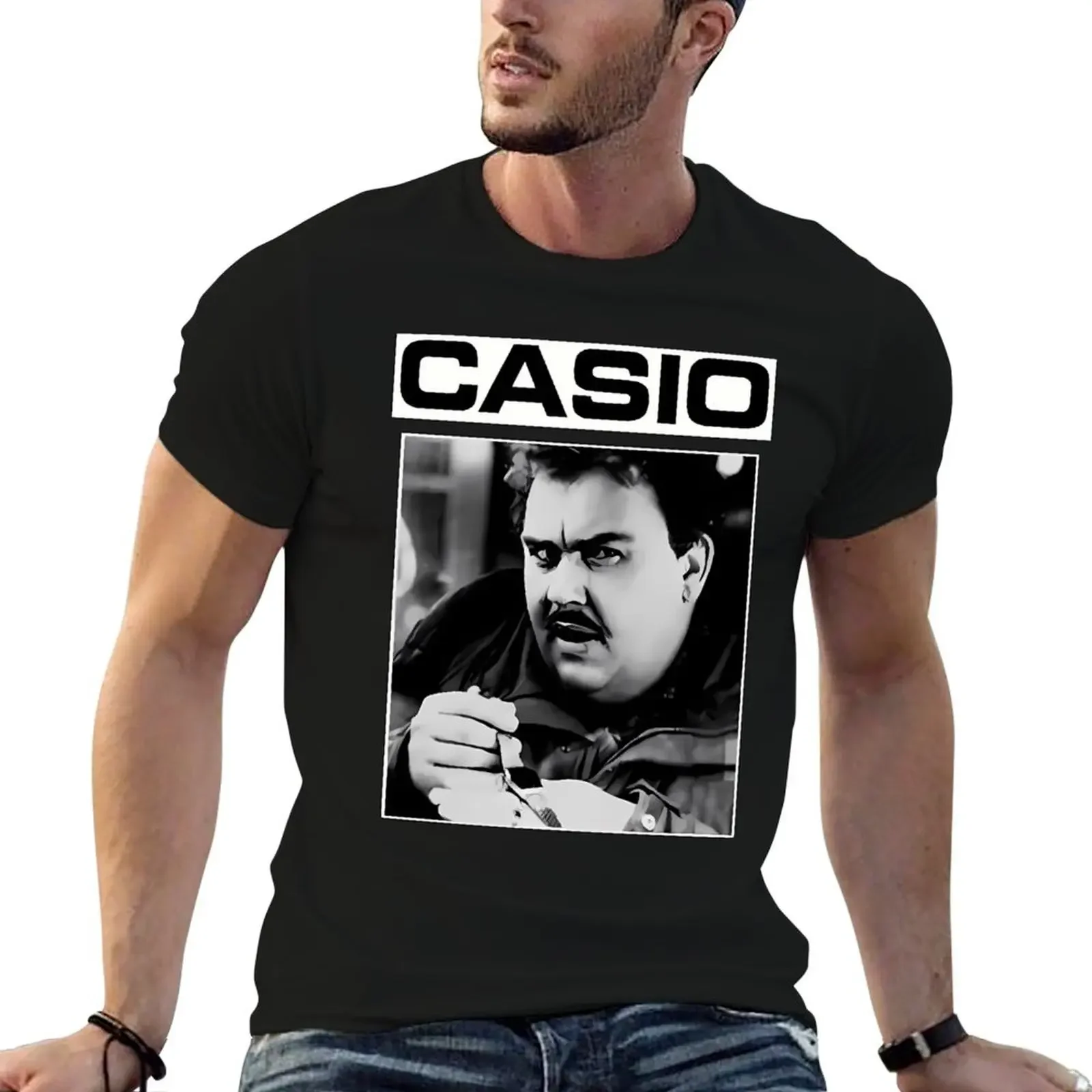 John Candy Casio T-Shirt plus size tops oversized graphic tee mens designer clothes