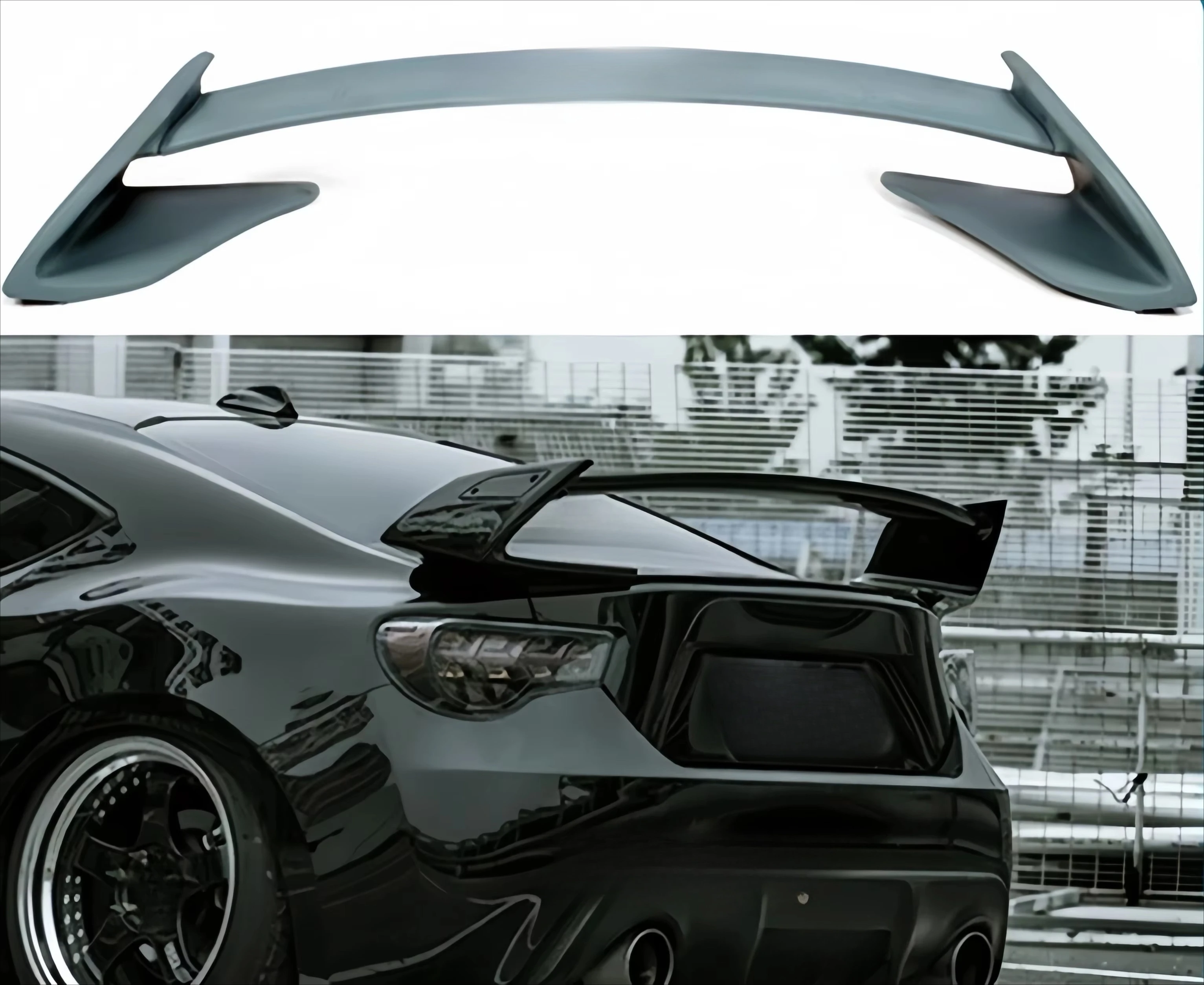 For High Quality Automotive wings Rear Roof Wing Spoiler Suitable Modified R-style Tail Spoiler