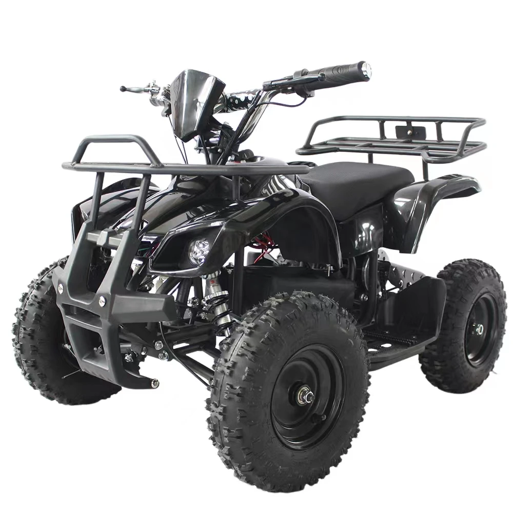 36V 1000W Battery Electric ATV for Adult Rider, Chain Drive Off-Road Quad Bike with Dual Disc Brakes, 30km Range 6-Inch Tires