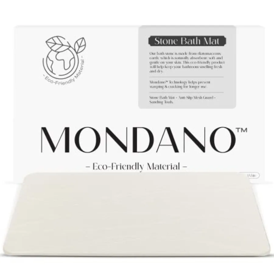 Stone Bath Mat, Diatomaceous Earth Shower Non Slip Bathroom Mat Quick Dry Stone Mat, Stone Dish Drying Mat, Stone Bath Mats for
