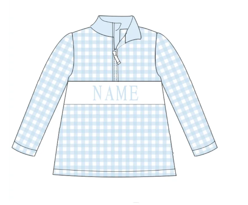2024 Ropa Baby Boy New Cotton Customizable Name Styles Pullover Pink Top T-shirt Presale Models Green Boys Stripe Clothes 2-7T