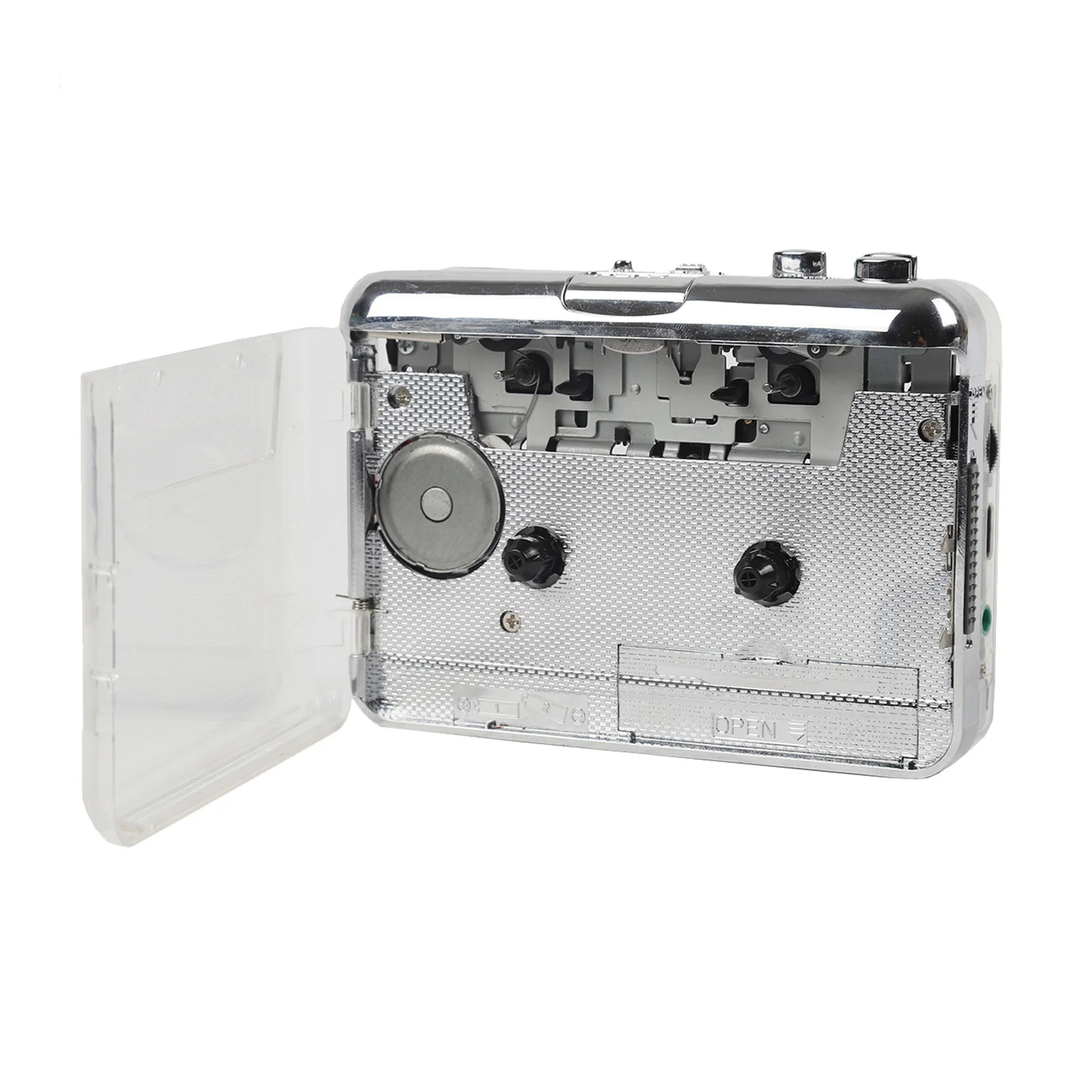 Tonivent Portable Cassette to MP3 Player Mini Tape Player MP3 Converter 3.5mm Headphone Input CD Cassette  Sound Music Pl