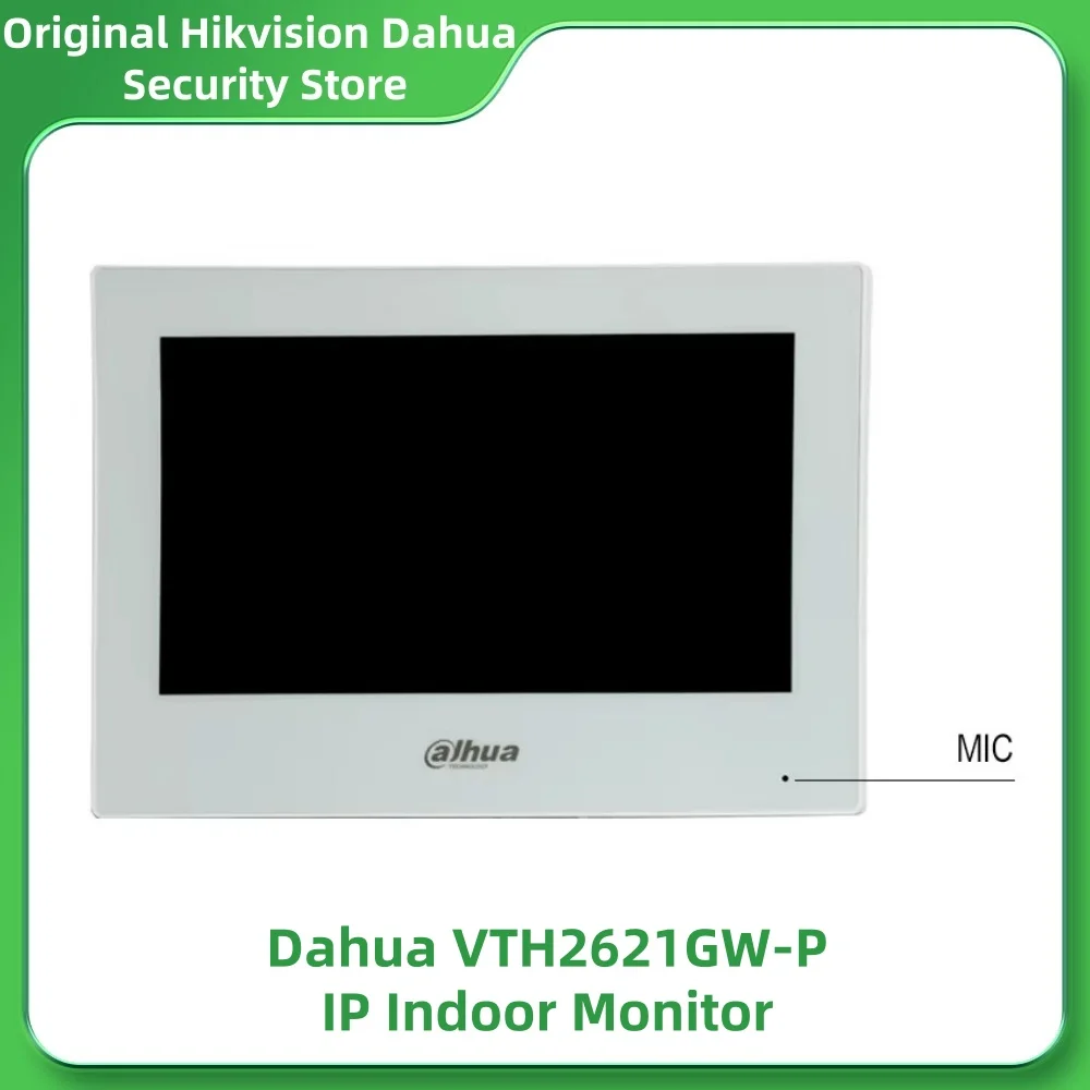 Dahua VTH2621GW-P IP WiFi 屋内モニター 7 インチ TFT 容量性タッチ スクリーン標準 PoE H.265