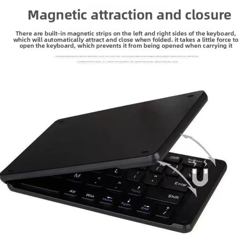 

Portable Mini Wireless Keyboard Folding Rechargeable Bluetooth Keyboard Slim Silent Keyboard For IOS/Windows/Android