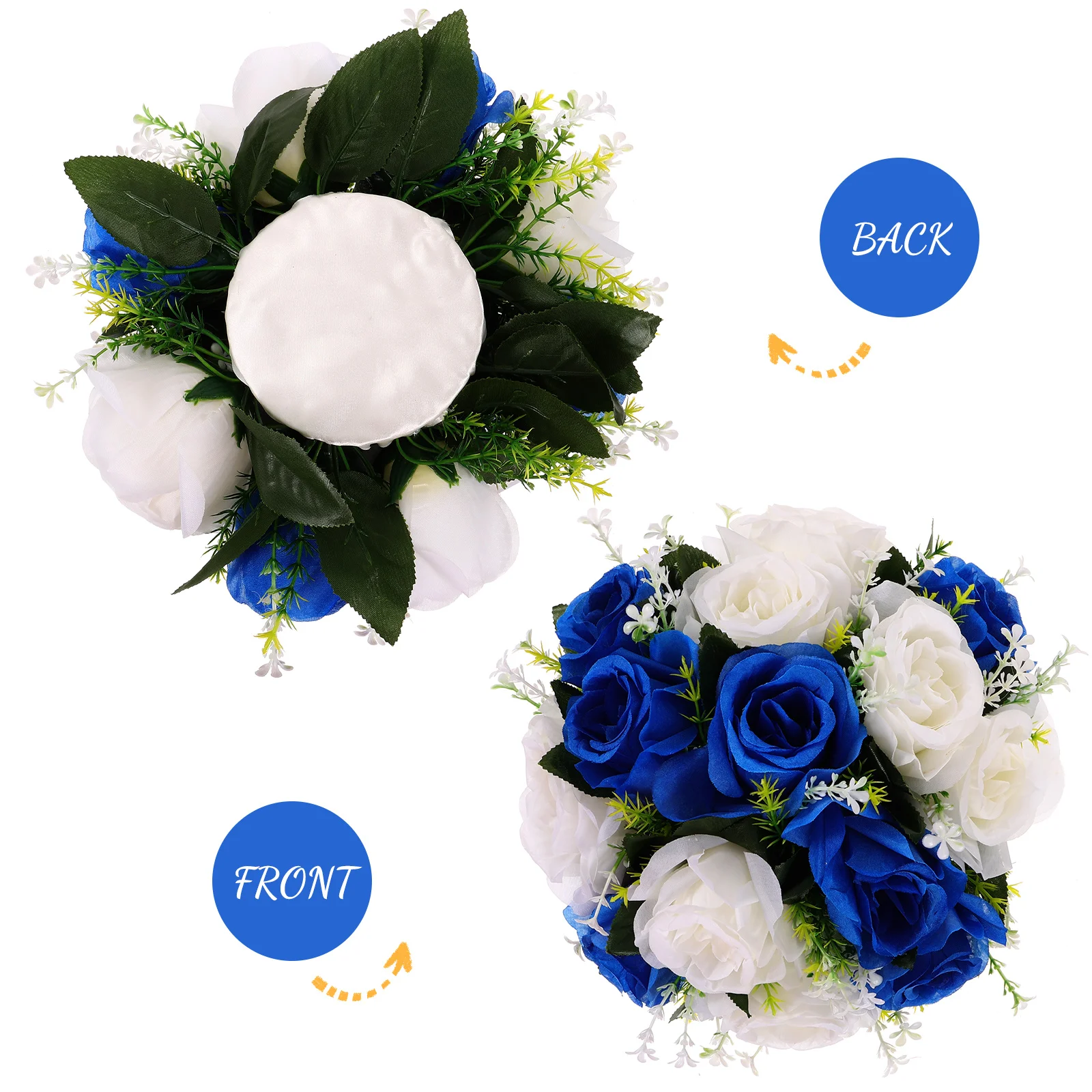 

Artificial Rose Flowers White 1pcRoseBalls Wedding Centerpieces Faux Flower Arrangement Home Party Table DecorFlowers