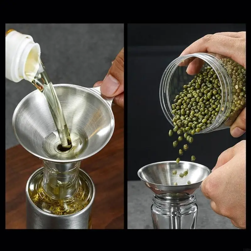 3Pcs Metal Small Funnel Oil Spill Tool for Essential Oil Spices