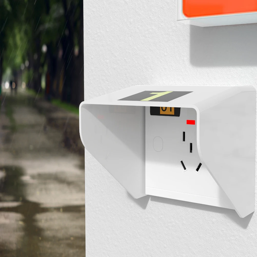 

4Pcs Doorbell Rain Covers Waterproof Box Weatherproof Enclosure Outdoor Electrical Outlet Protector Doorbell Covers