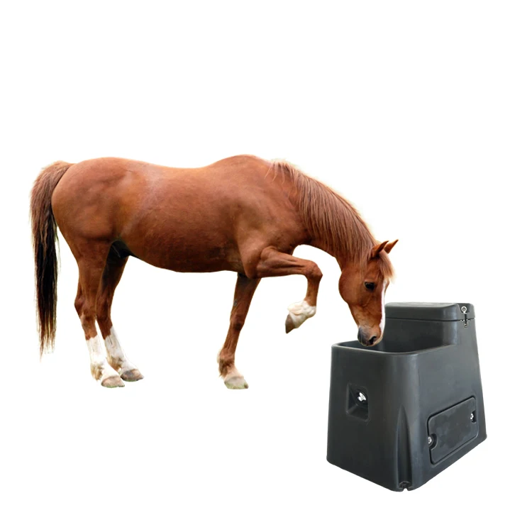 Horses Plastic Automatic Water Drinker Black Heated Heavy Duty Horse Waterer