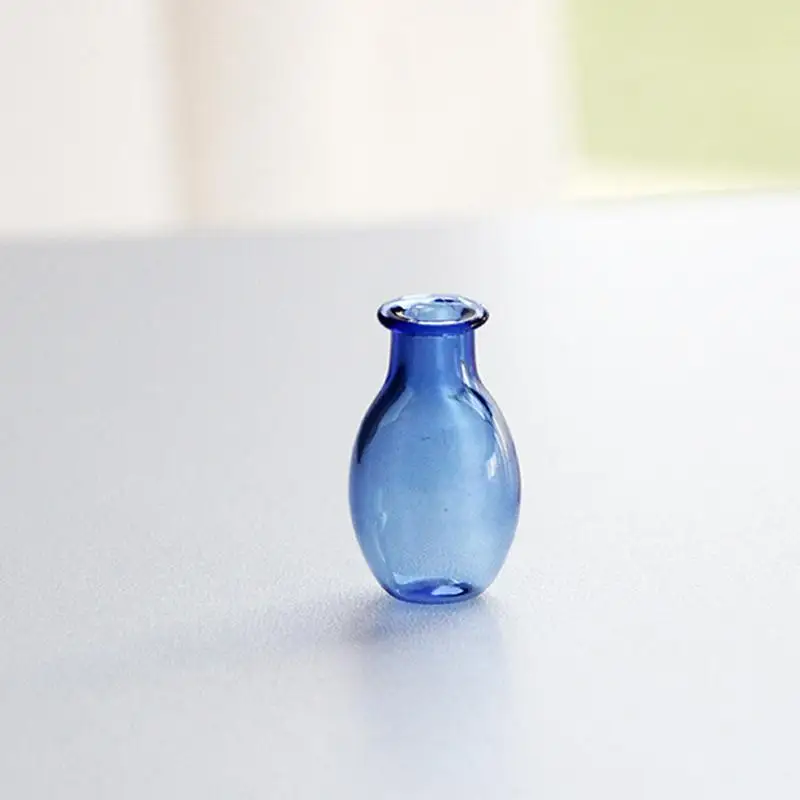 Mini Glass Vase Magnetic Fridge Magnet 3D Micro Landscape Flower Pot for Refrigerator Home Office Decorative Ornament