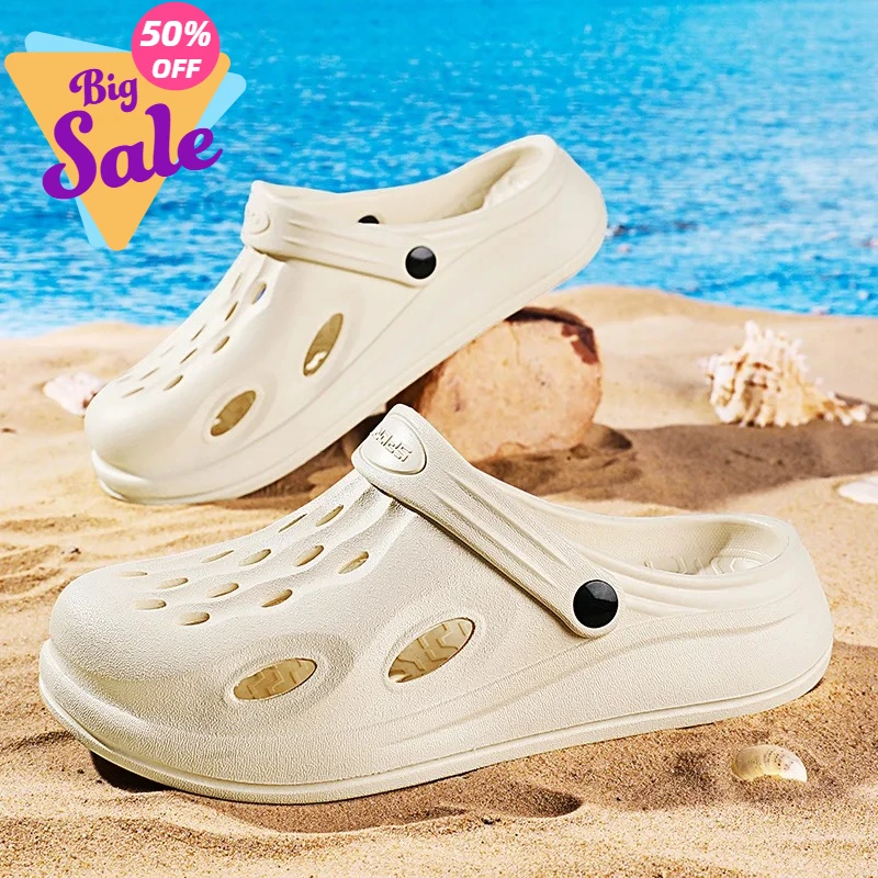 

2026 Men's Summer Outdoor Thick-Soled Sports Sandals New Outer Wear Non-Slip Beach Toe Slippers