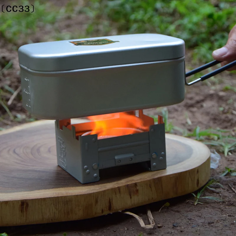 

Solid Alcohols Fuels Stove Outdoor Camping Equipment Portable Galvanized Iron BBQ Alcohols Stoves Pocket Camping Stove〔CC33〕