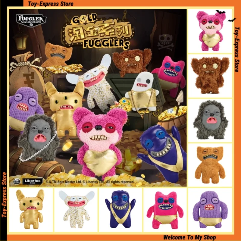 

Fuggler Gold Rush Series Big Tooth Monster Плюшевые игрушки Милая кукла Забавные уродливые монстры Девушка Детские игрушки Аниме Фигурки Детский подарок